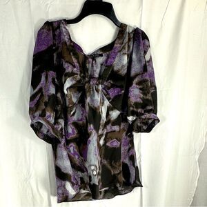 Violet & Claire unpleasant floral blouse women’s top size large